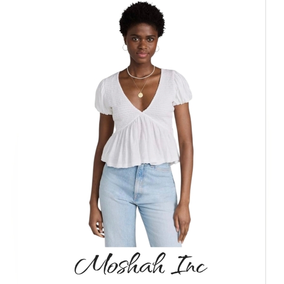 Free People Other - Free People Women's Charlotte Top, Ivory, White,Size Small